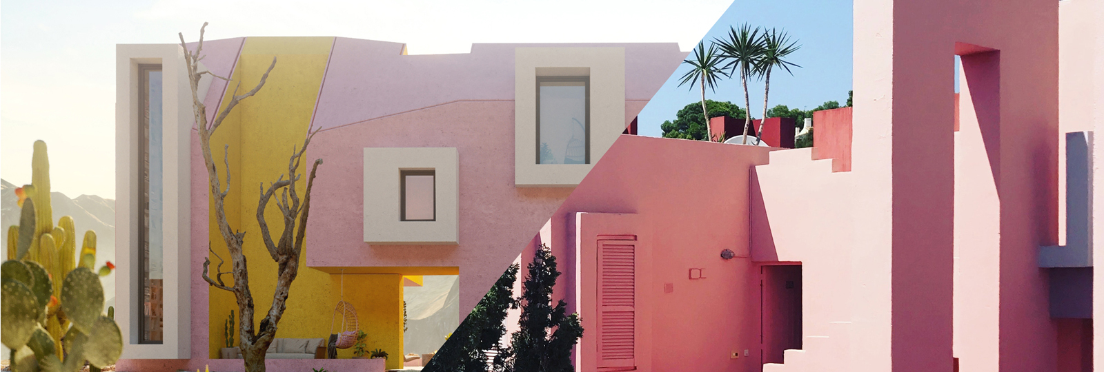 Rosafarbene Architektur: La Muralla Roja und Sonora House