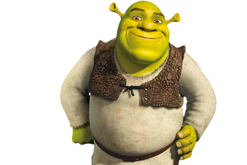 Oger Shrek, grüner Hautton
