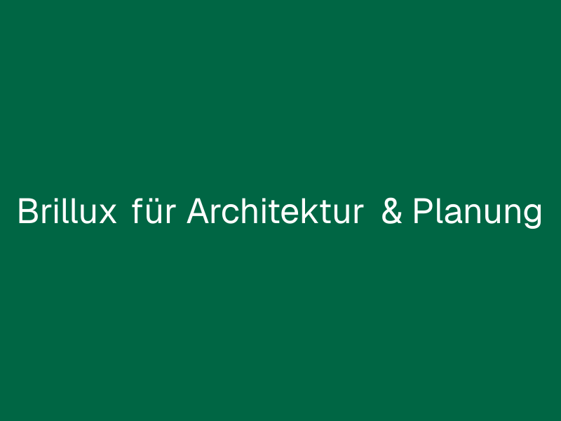 Brillux für Architektur & Planung