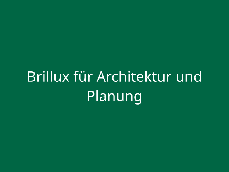 Brillux für Architektur und Planung