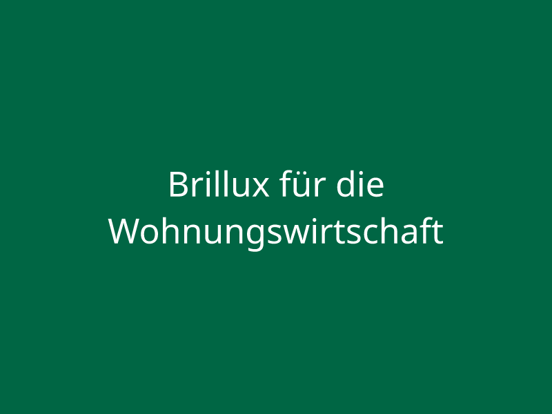 Brillux für die Wohnungswirtschaft