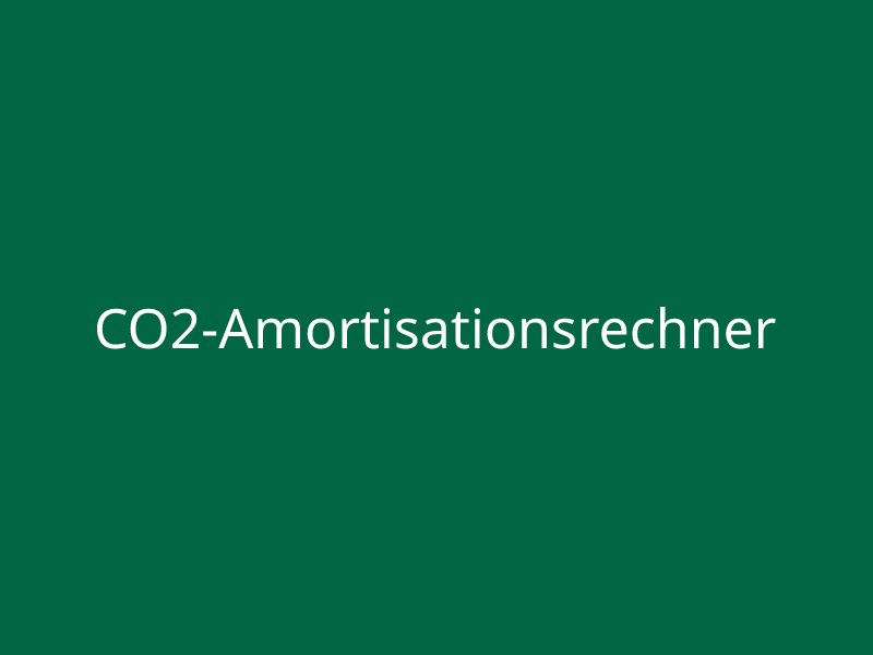 CO2-Amortisationsrechner