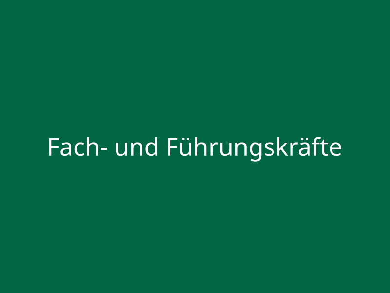 Fach- und Führungskräfte