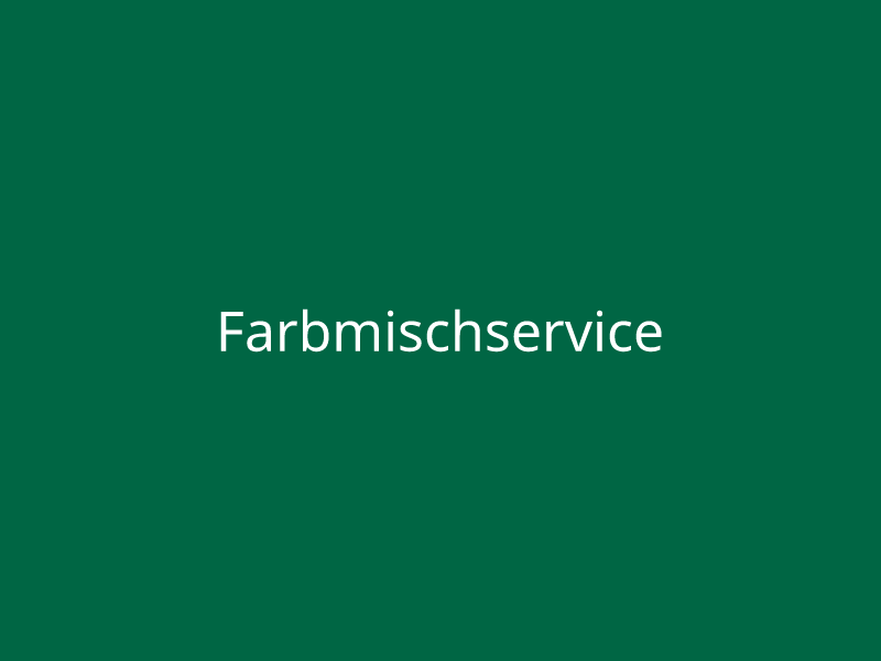 Farbmischservice