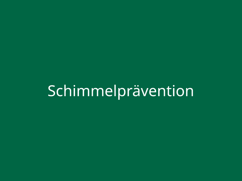 Schimmelprävention