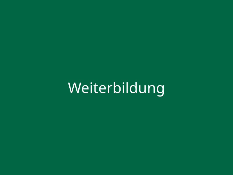 Weiterbildung