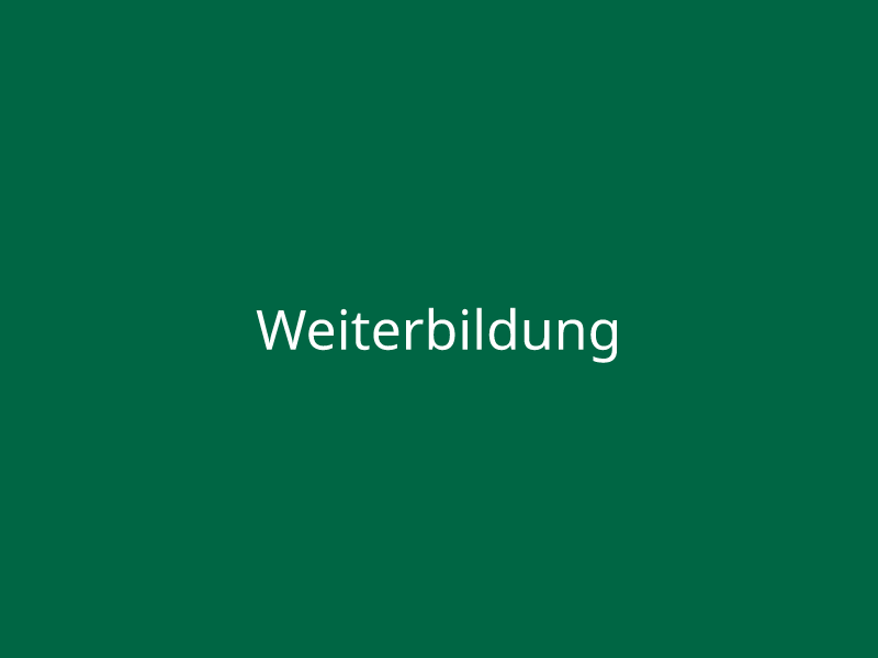 Weiterbildung