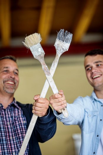 <p>Stephan Raddatz und sein Sohn Niklas halten stets zusammen</p>