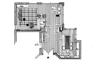 <p>Wohnzonen/Handlungsorte: Gliederung im Grundriss</p>