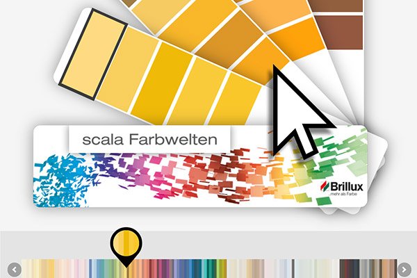 Neues Farbfächer-Widget im Brillux WebSet
