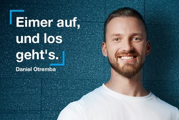 <p>Das sagt unser Kunde: "Eimer auf und los geht's" - Daniel Otremba</p>