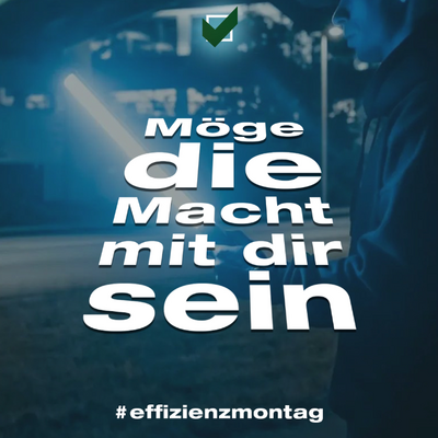Möge die Macht mit dir sein. #Effizienzmontag