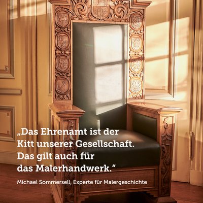 Bitte Platz nehmen – auf dem Obermeisterstuhl