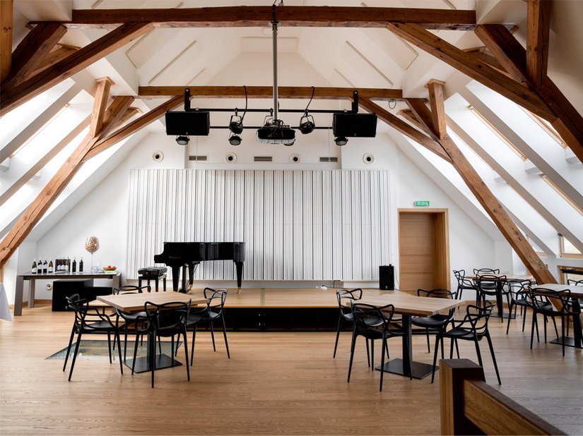 <p>Im Kulturzentrum finden Konzerte und Ausstellungen statt.</p>