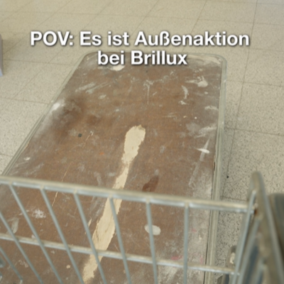 POV es ist Außenaktion bei Brillux