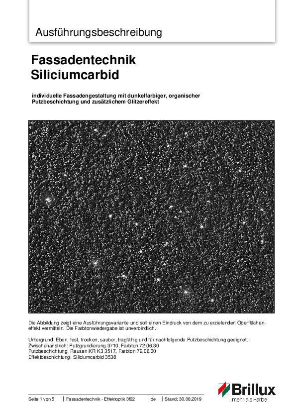 Ausführungsbeschreibung Siliciumcarbid
