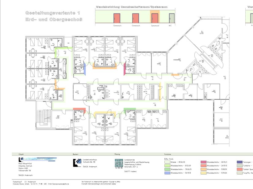 Farbentwurf aus dem Brillux Farbstudio in Münster.