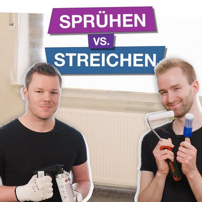 Praxistipp-Video: Streichen vs. Sprühen – was geht schneller?