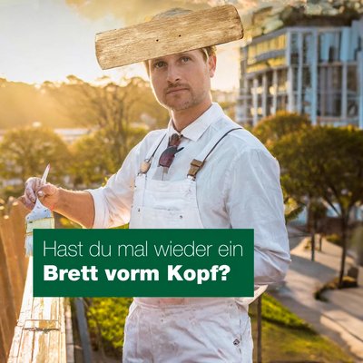 Brett vorm Kopf
