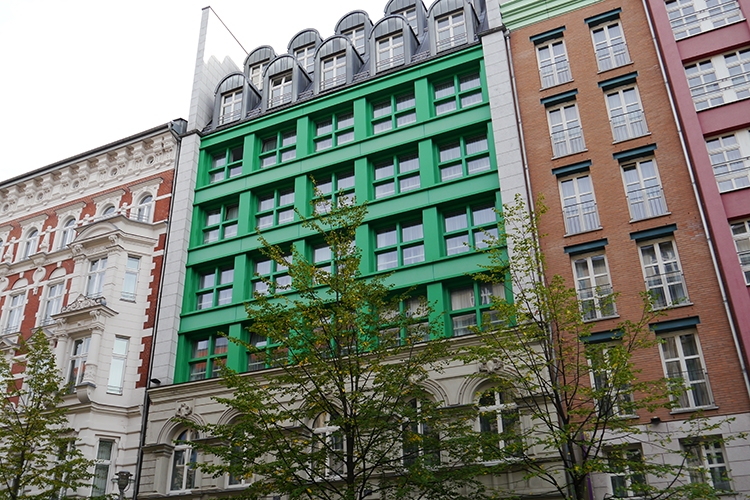 Grünes Gebäudeelement