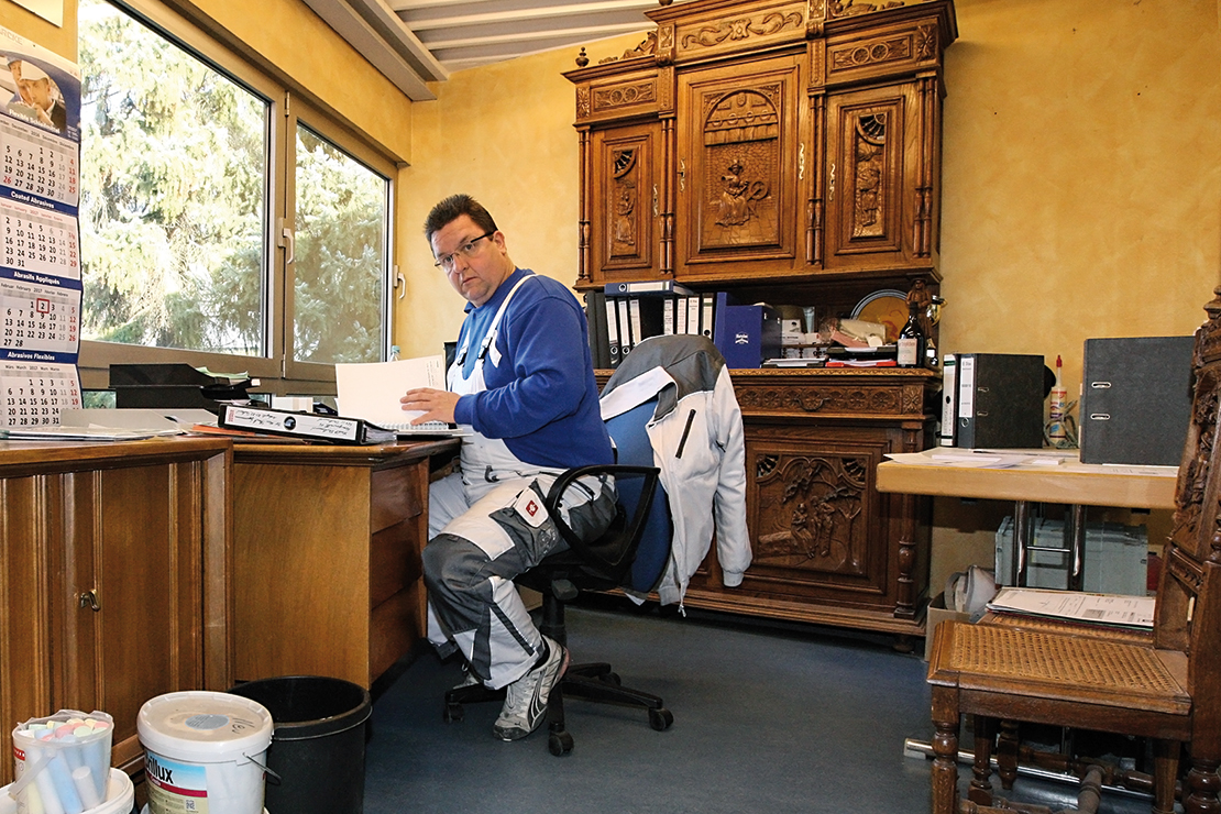 Olaf Buschmeier in seinem Büro