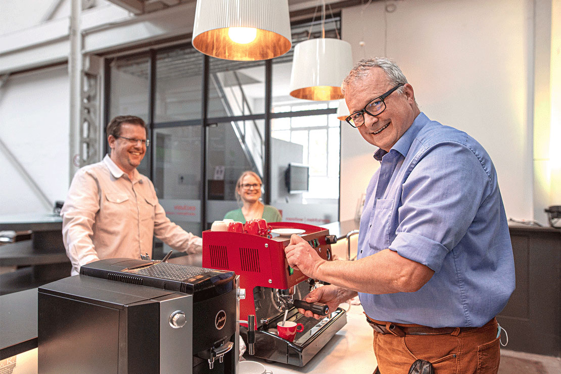 Roman Geiselhart als Barista