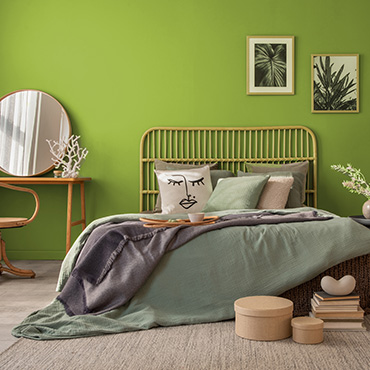 Grasgrün Schlafzimmer