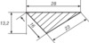 Tropfkantenprofil 1595, Dreieck-Form, Anwendungsbild 1