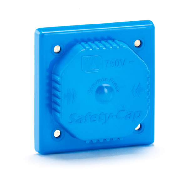 LACHT Steckdosen Abdeckung 2 Stück - Weiß 8,6x8,6cm Blindabdeckung