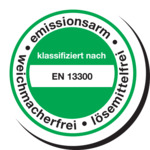 Logo emissionsarm, lösemittel- und weichmacherfrei