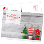Postkarte Holzmotiv - Weihnachten