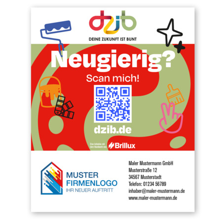 Gerüstplane "Deine Zukunft ist bunt" 2,00 x 2,50 m (Mesh)