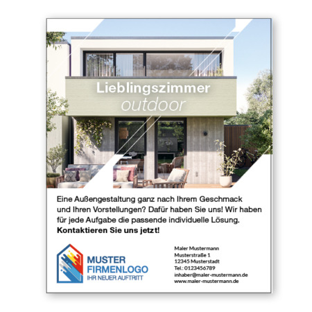 Anzeige Lieblingszimmer Outdoor 2-spaltig