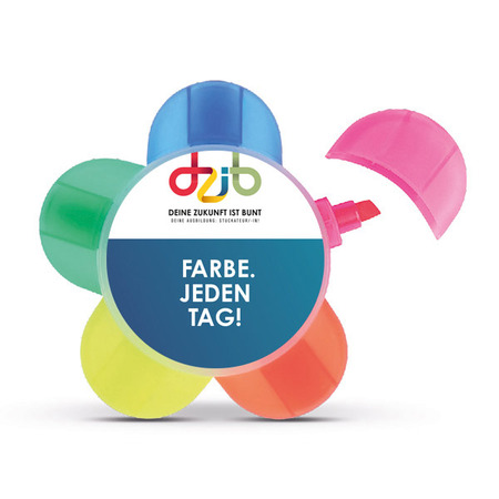 Textmarker "Deine Zukunft ist bunt" - Stuckateure
