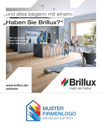 Gerüstplane Brillux Zuhause Wohnküche 2,00 x 2,50 m PVC