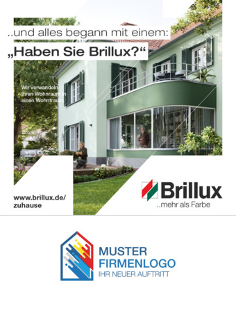 Gerüstplane Brillux Zuhause Renovieren 2,00 x 2,50 m PVC