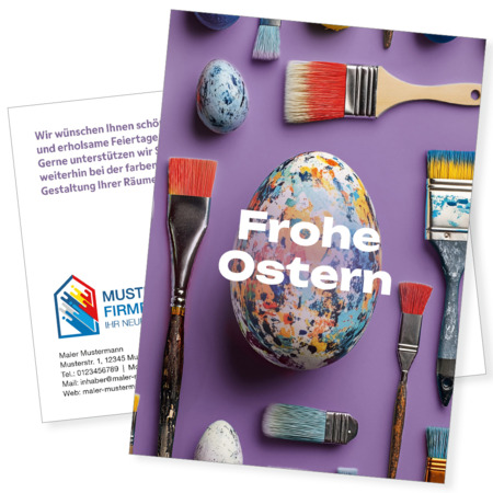 Postkarte Ostern "Frohe Ostern"