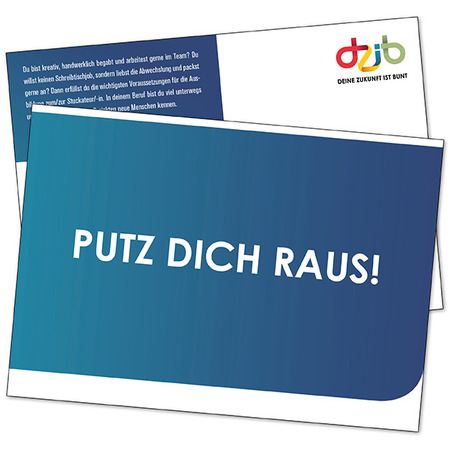 Postkarte "Deine Zukunft ist bunt" - Stuckateure