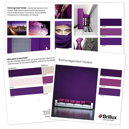 Stilkarte "Extravagantes Violett" ohne Logoeindruck