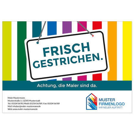 Frisch gestrichen - bunt