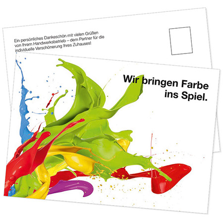 Postkarte Motiv Farbe