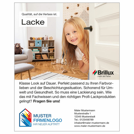 Anzeige Lacke, 2-spaltig 