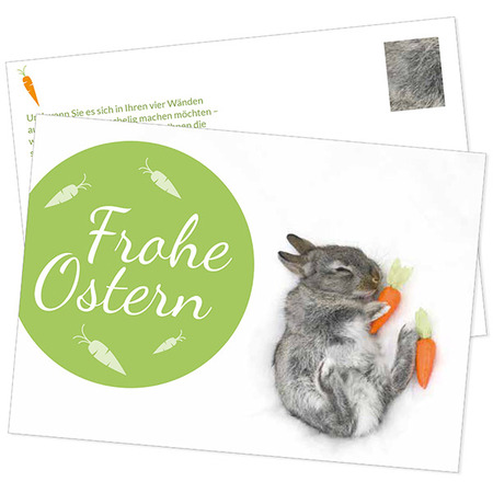 Postkarte Ostern "Hase"