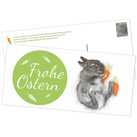 Postkarte Ostern "Hase" DIN lang