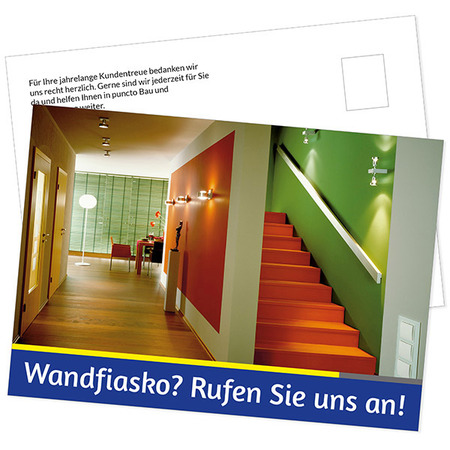 Postkarte Wandgestaltung