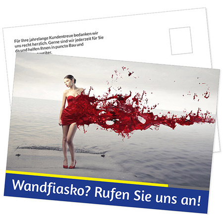 Postkarte Wandgestaltung