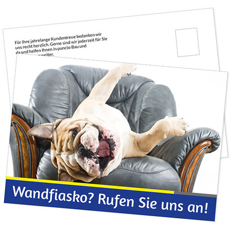 Postkarte Wandgestaltung