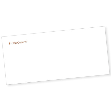 Briefumschlag DIN lang "Schokohase"