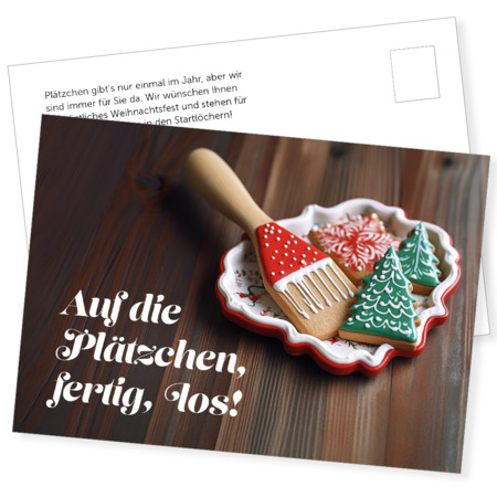 Postkarte Plätzchen