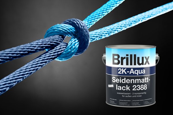 Langlebig und belastbar: Brillux 2K-Aqua Seidenmattlack 2388